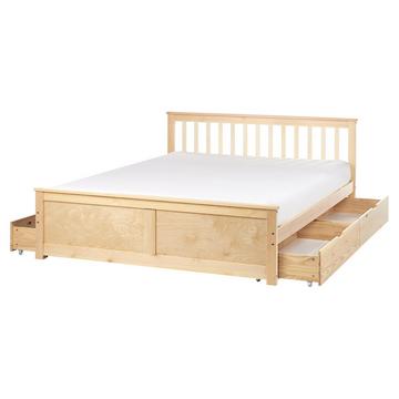 Letto con cassetti contenitori en Legno di pino Scandinavo OLENDON