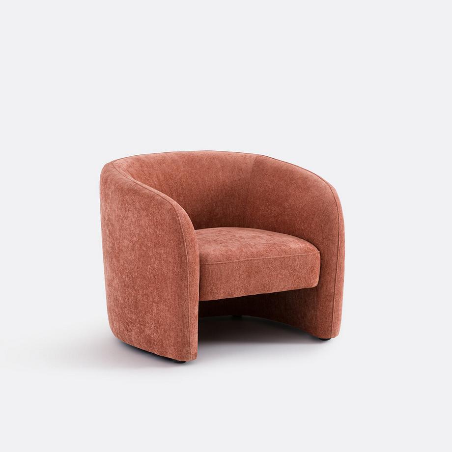 Feiner Chenille-Sessel