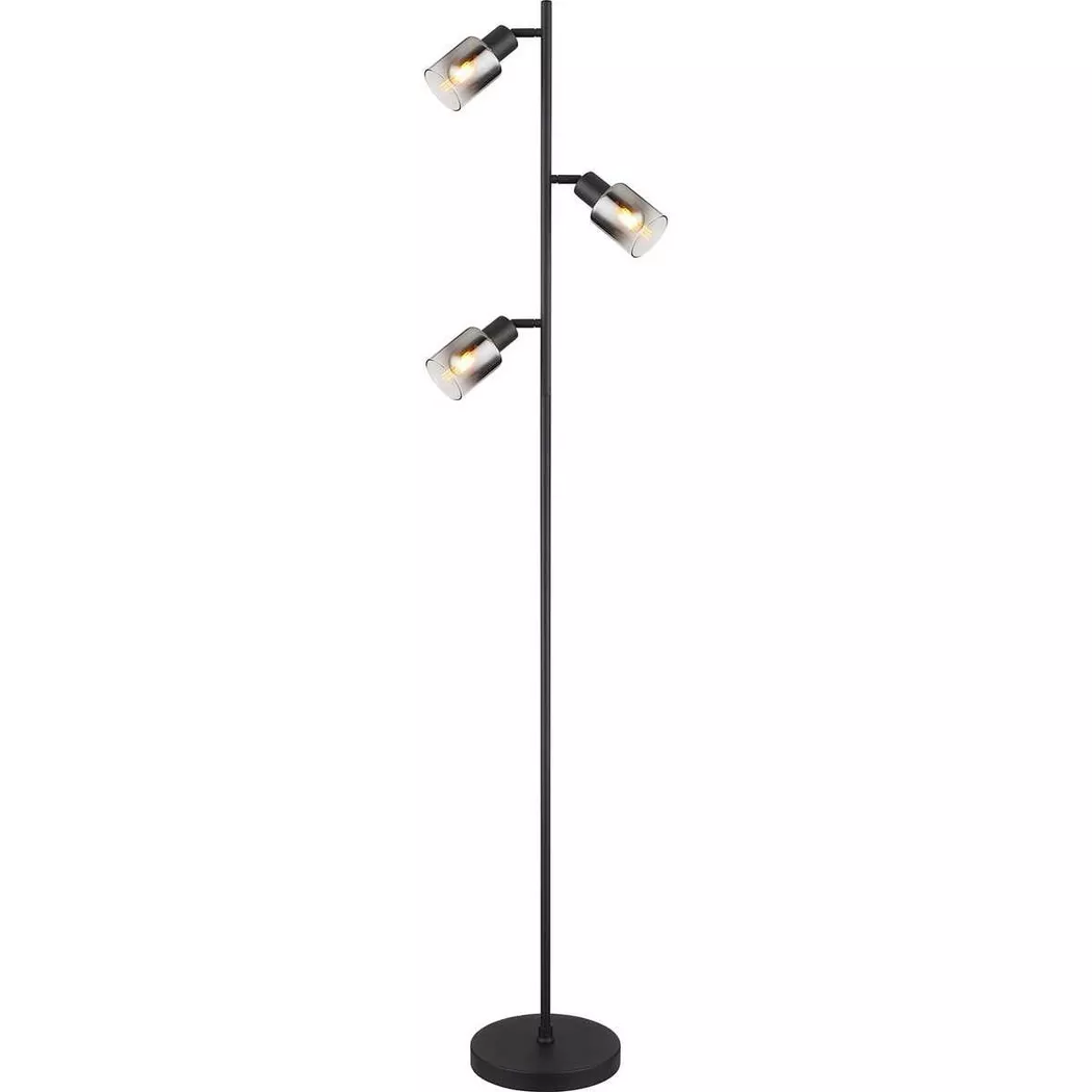 mutoni light – Stehleuchte Hubertus Metall matt 3xE14, One Size
