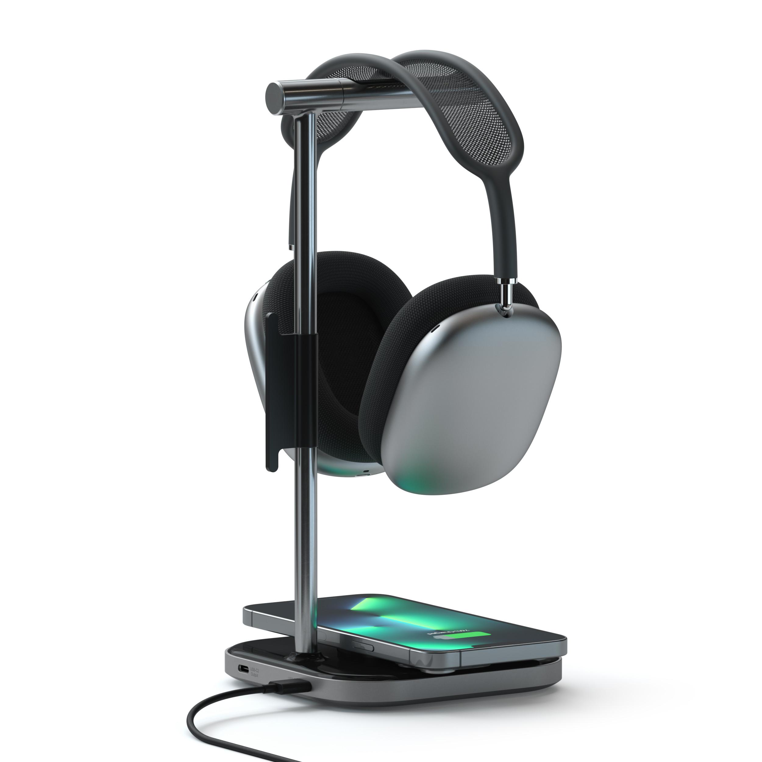 SATECHI  2-in-1 Alu Headphone Stand w. MagSafe Charging 