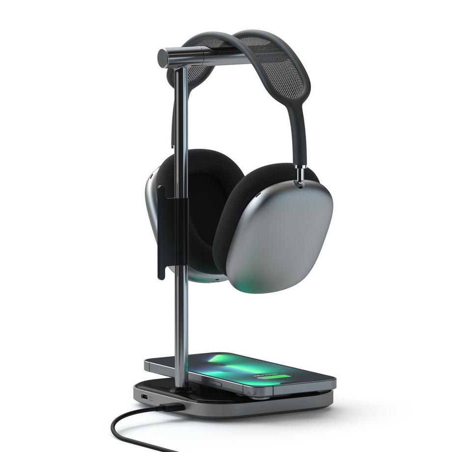 SATECHI  2-in-1 Alu Headphone Stand w. MagSafe Charging 