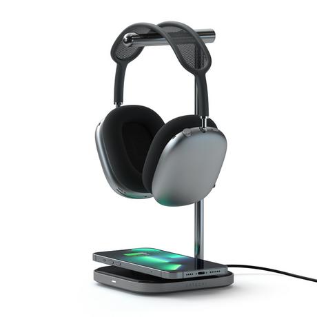 SATECHI  2-in-1 Alu Headphone Stand w. MagSafe Charging 