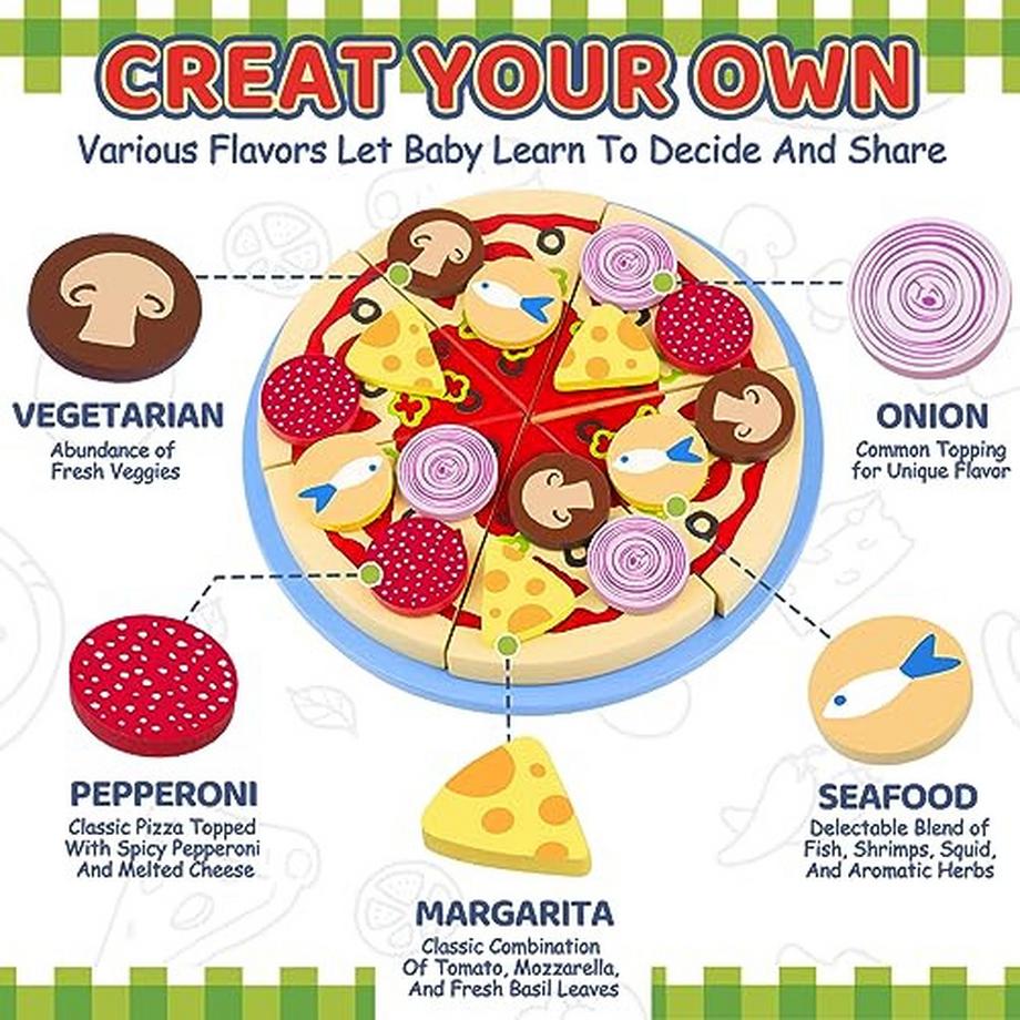 Activity-board  Stück Kinder Lebensmittel Spielzeug Küche Spielzeug, Montage Hamburger Pizza Spielzeug, Kinder 