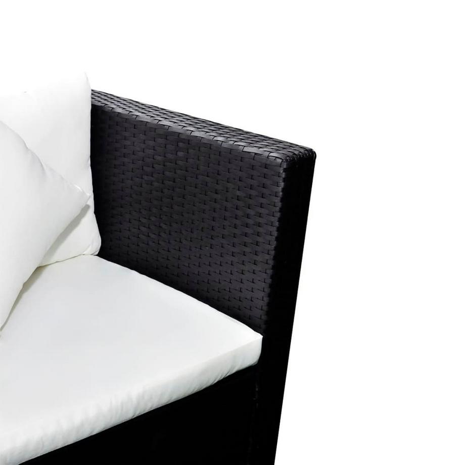 VidaXL set di mobili da giardino Polirattan  