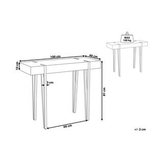 Beliani Console en MDF Industriel ADENA  