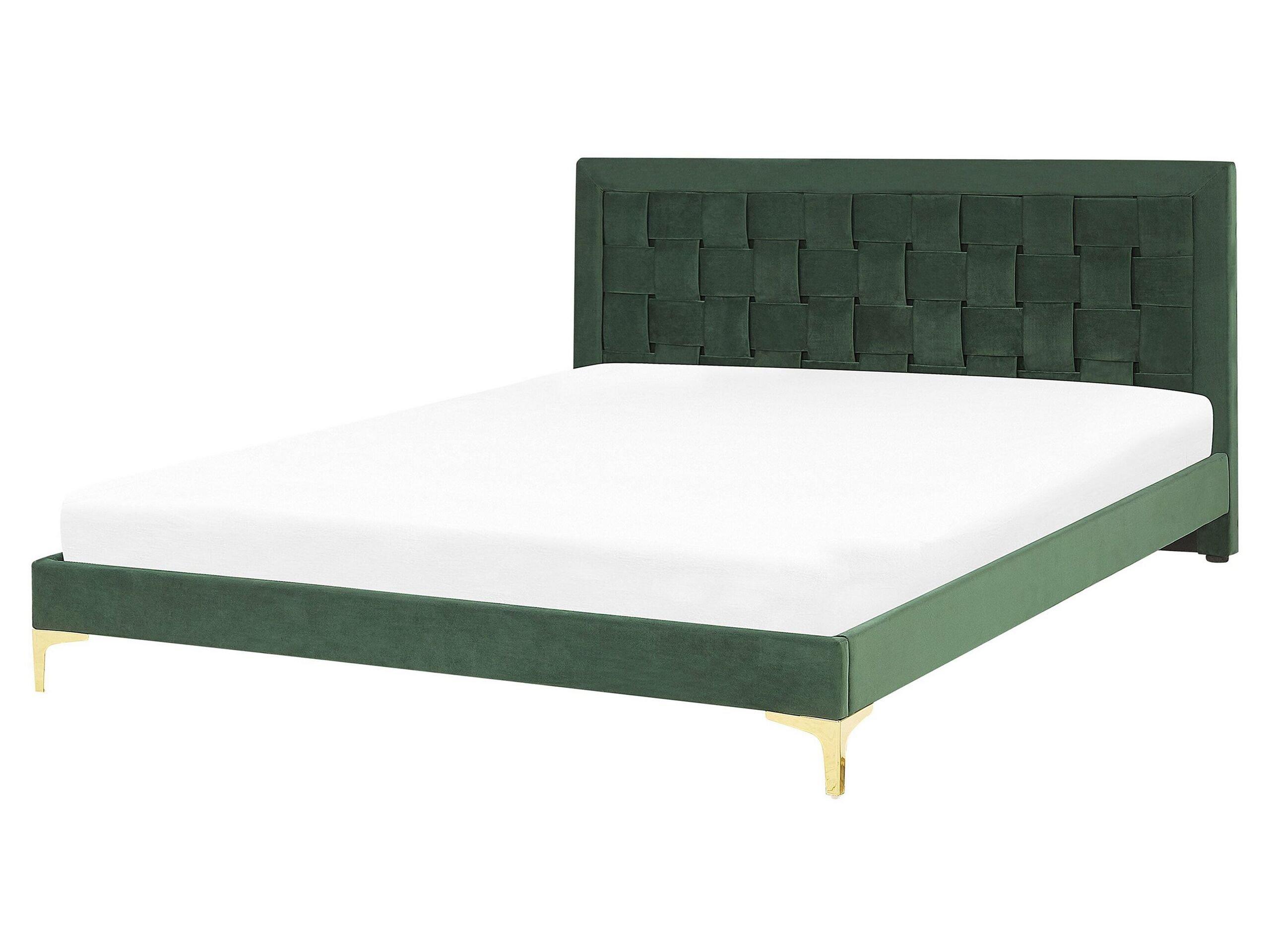 Beliani Bett mit Lattenrost aus Samtstoff Modern LIMOUX  