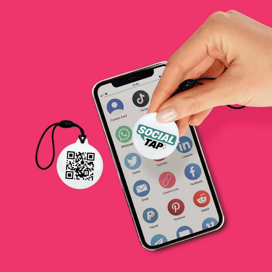 Mikamax Portachiavi NFC Bianco  