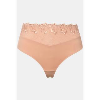 Ulla Popken String Couvrant Tulle Brodé  