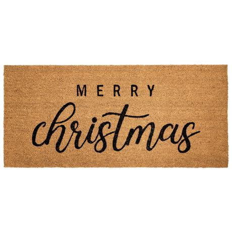 Beliani Tappetino da Ingresso en Fibra di Cocco Classico TIKUB  