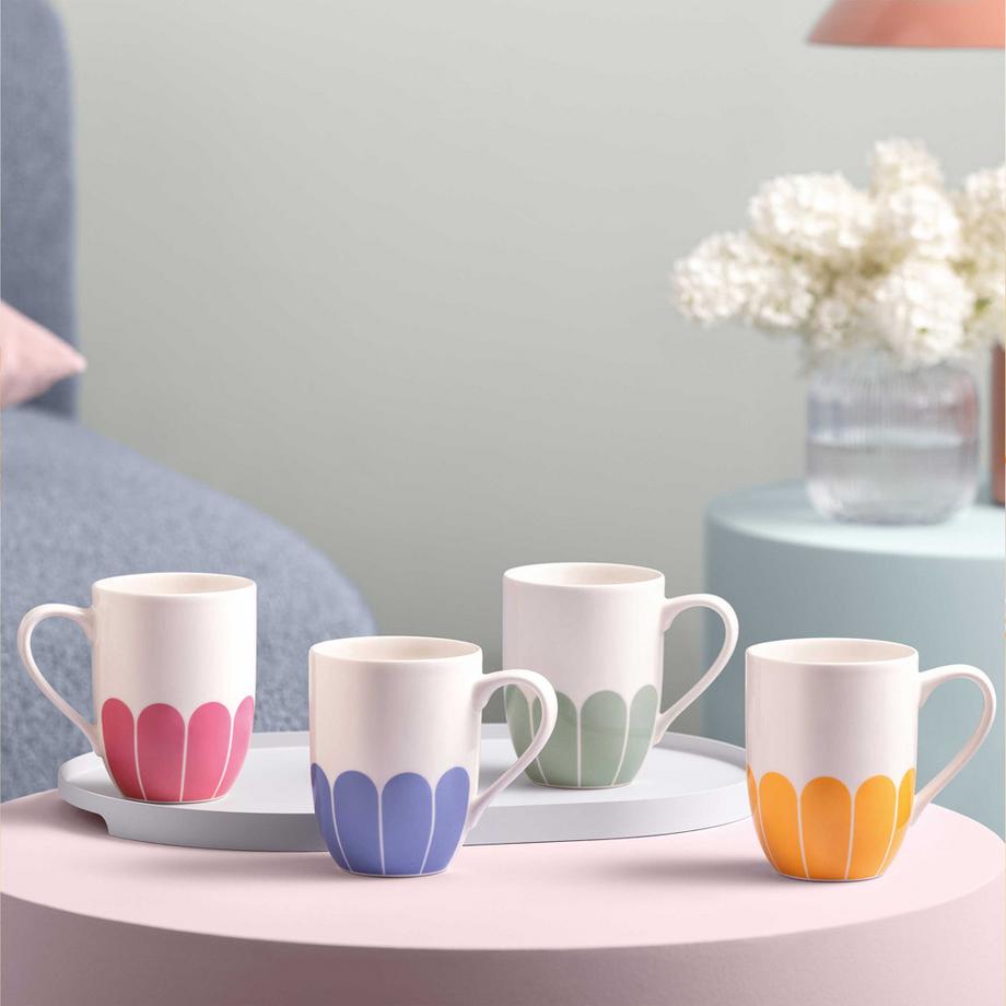 Villeroy&Boch Henkelbecher 4tlg. Fleur couleur  