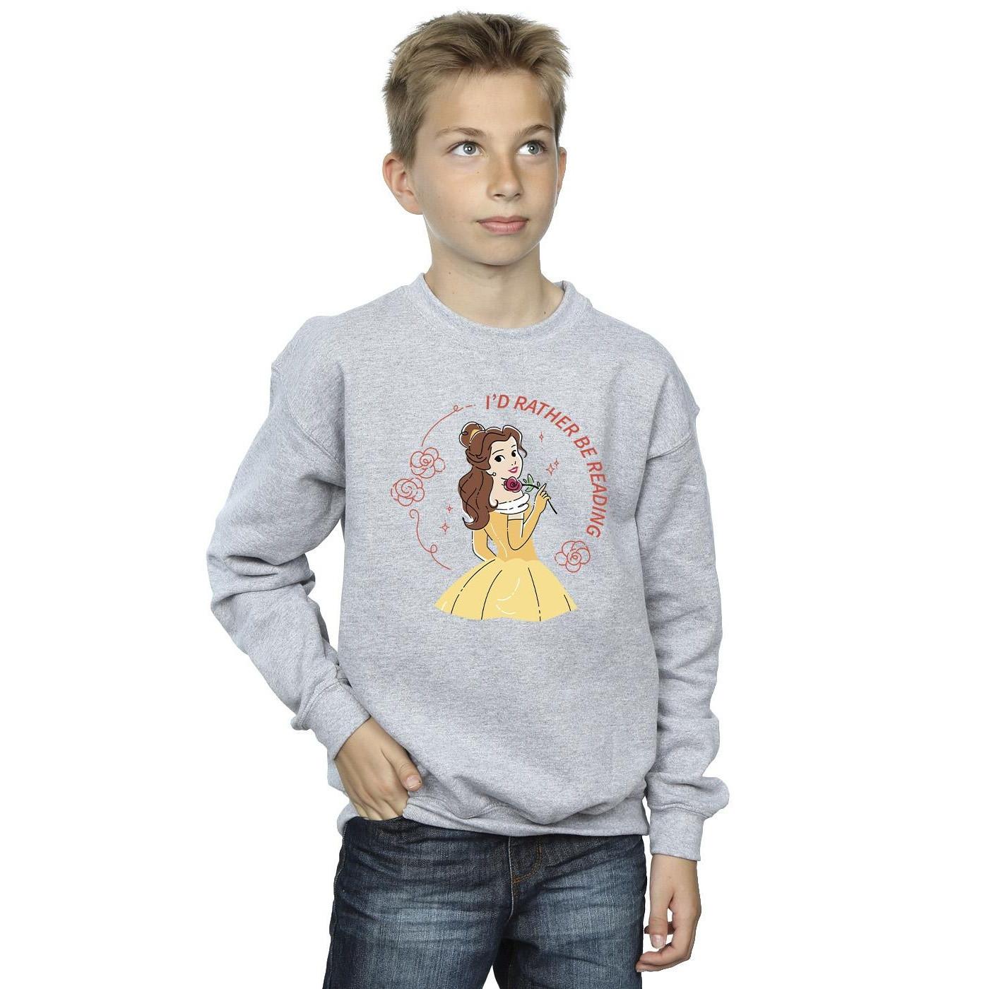 Disney  Beauty And The Beast I'd Rather Be Reading Sweatshirt 