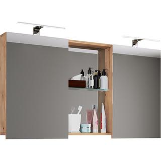 VCM miroir de salle de bain en bois miroir mural miroir suspendu armoire de toilette Budasi  