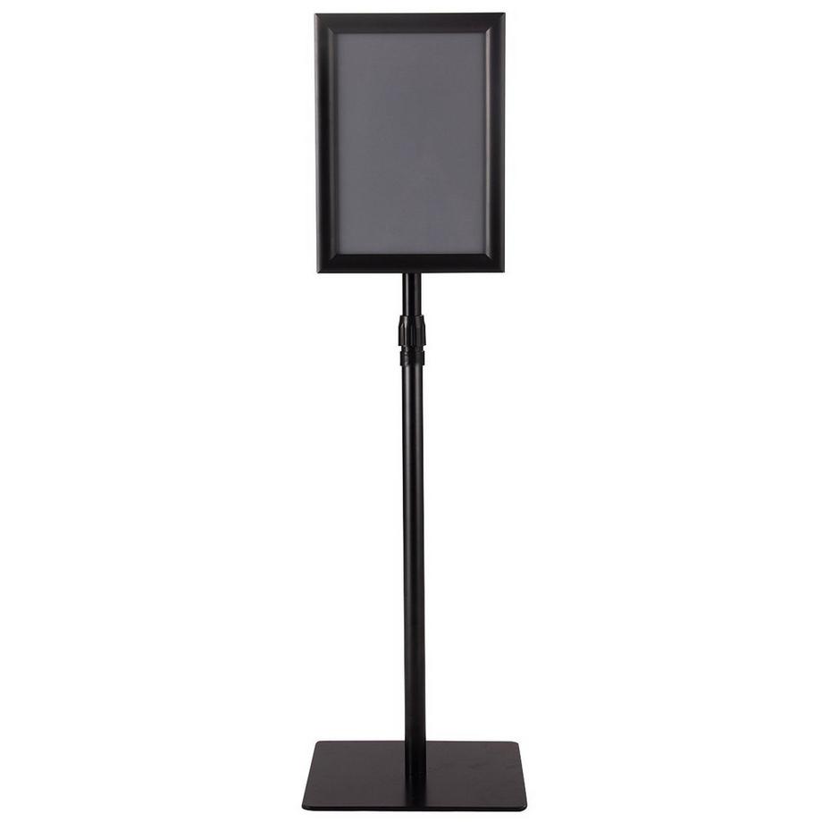 Northio  DIN A4 Infoständer Höhenverstellbarer Abnehmbarer Plakatständer Plakat Silber/ Schwarz 33 x 24 cm-Schwarz 
