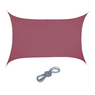 B2X Voile d'ombrage rectangulaire bordeaux  