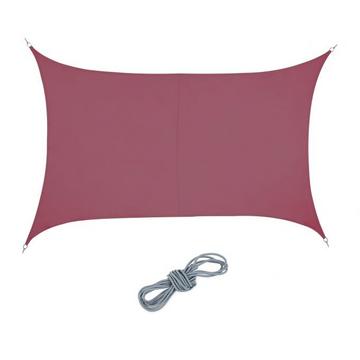 Voile d'ombrage rectangulaire bordeaux