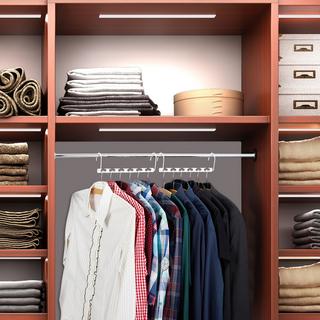 B2X Platzsparende Kleiderbügel aus Metall – 6er-Set  