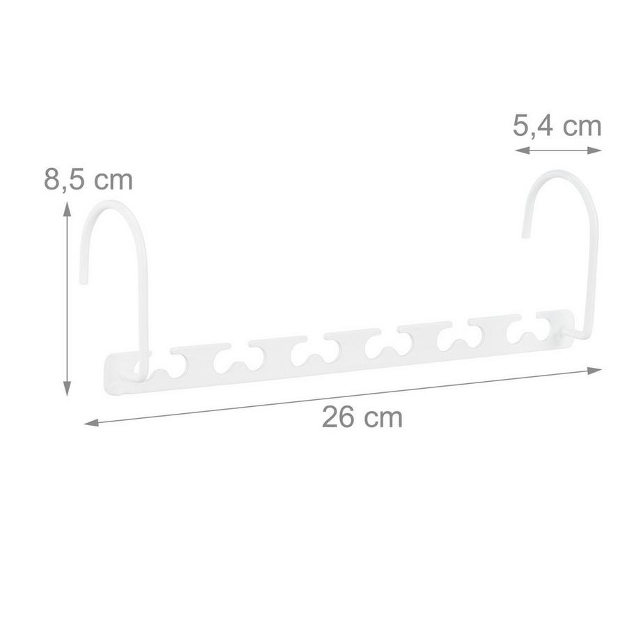 B2X Cintres métalliques peu encombrants - lot de 6  