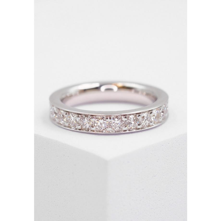 MUAU Schmuck  Bague Mémoire Diamant 1.50ct. or blanc 750 