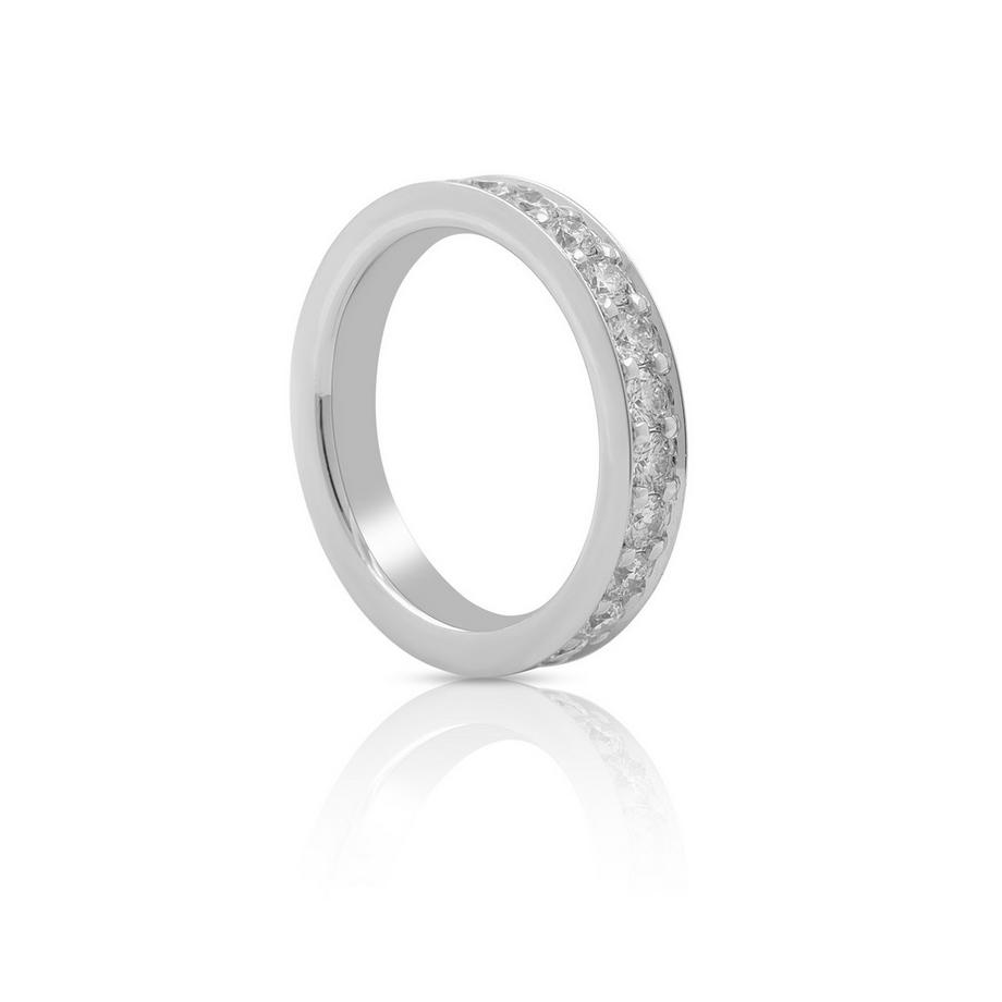 Bague Mémoire Diamant 1.50ct. or blanc 750