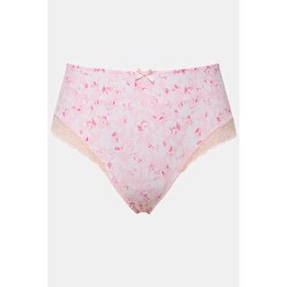 Ulla Popken Slip midi Fiori Bordi pizzo  