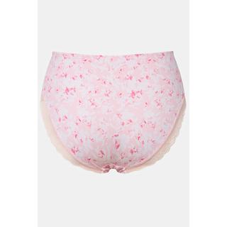 Ulla Popken Slip midi Fiori Bordi pizzo  