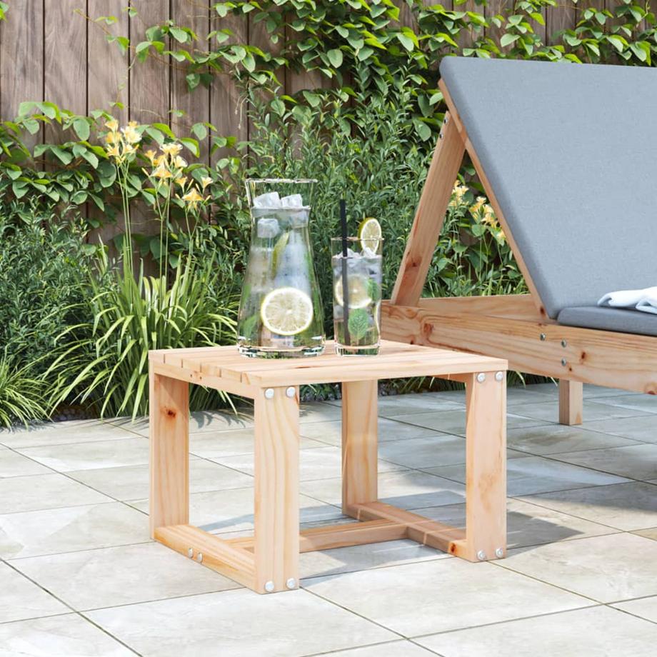 VidaXL Table d'appoint de jardin bois de pin  