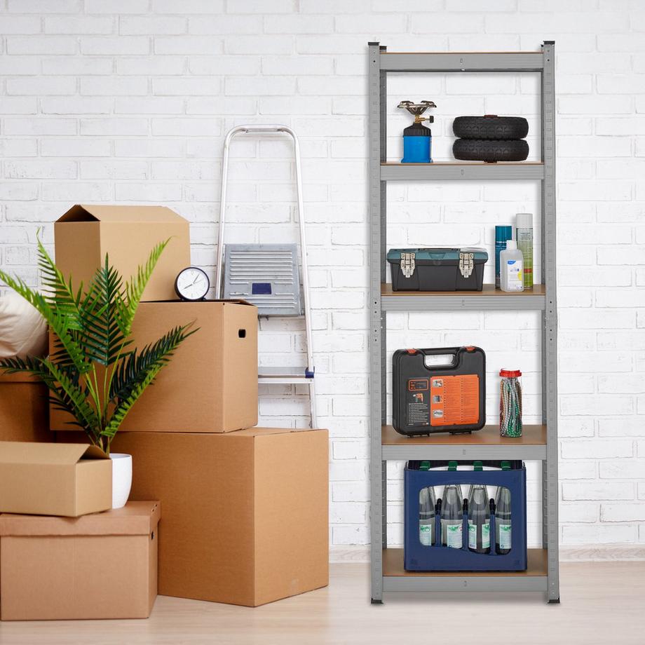 Northix Étagères robustes à 5 niveaux, lot de 2  