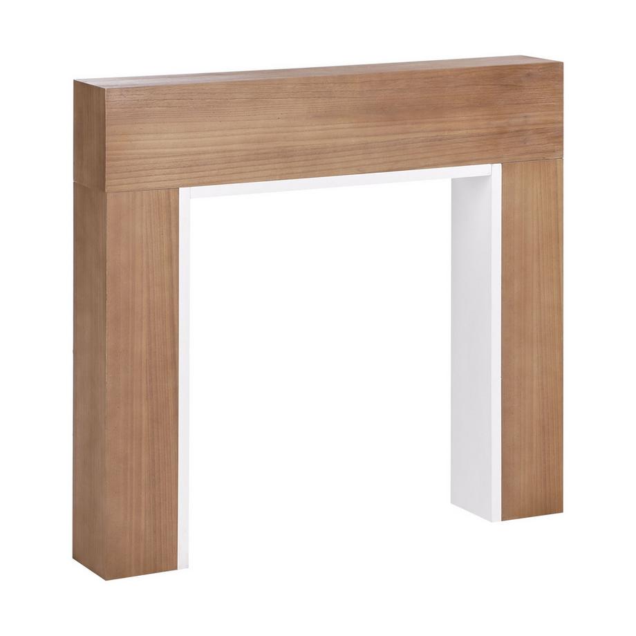 Beliani Kaminumrandung aus MDF-Platte Modern BOYANUP  