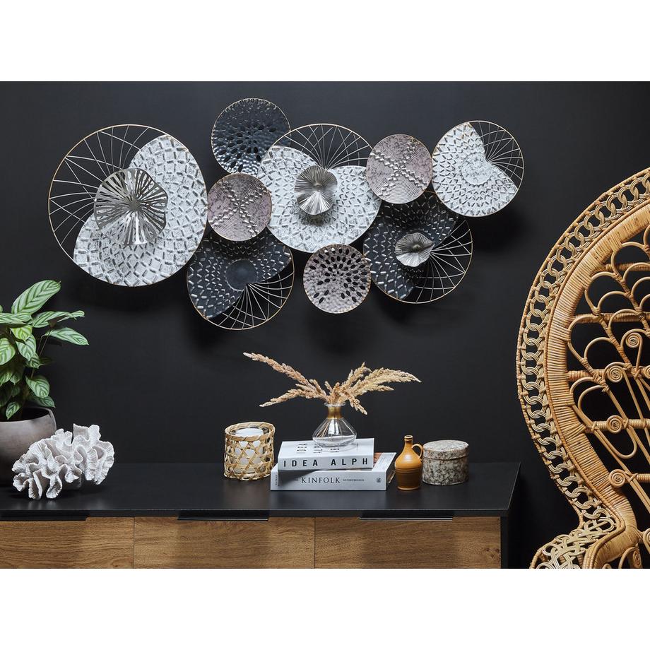 Beliani Wandobjekt aus Eisen Industriell CESIUM  