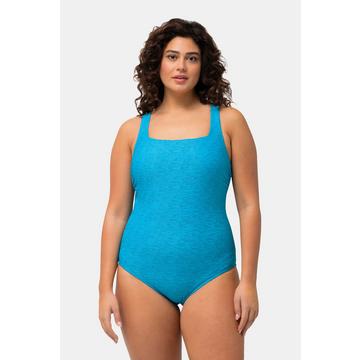 Maillot de bain à bonnets souples, décolleté carré et texture ondulée