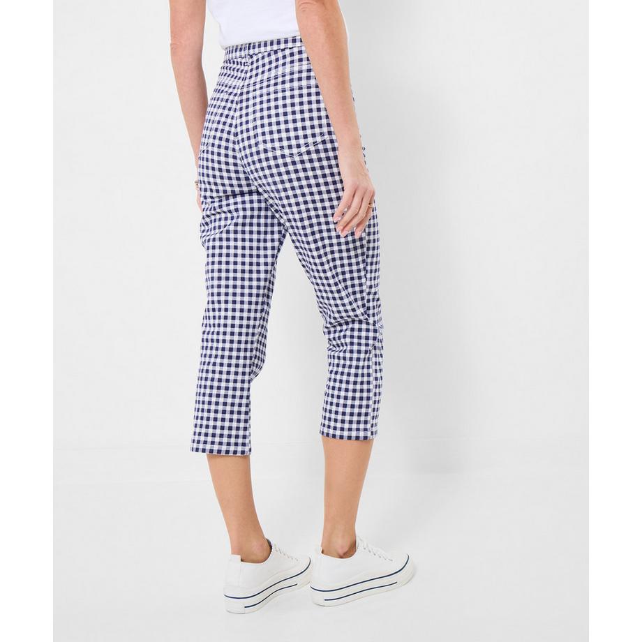 Joe Browns Pantalon Capri Vichy Slim Fit  