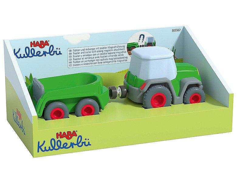 HABA  Kullerbü Traktor mit Anhänger 