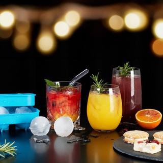 B2X Lot de 2 moules à glaçons en silicone  