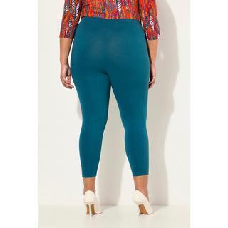 Ulla Popken  7/8-Leggings, elastischer Bund petrol 