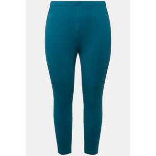 Ulla Popken  7/8-Leggings, elastischer Bund petrol 