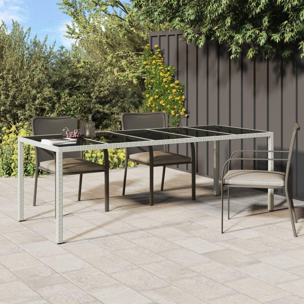 VidaXL Table de jardin rotin synthétique  