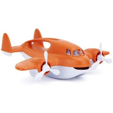Green Toys Fire Plane Giochi per il bagno Arancione, Bianco