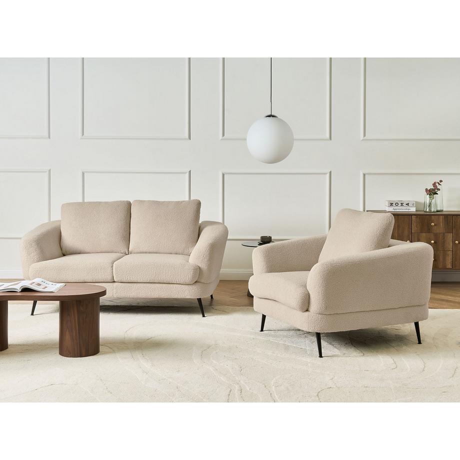 Beliani Ensemble de salon en Bouclé Moderne KJAER  
