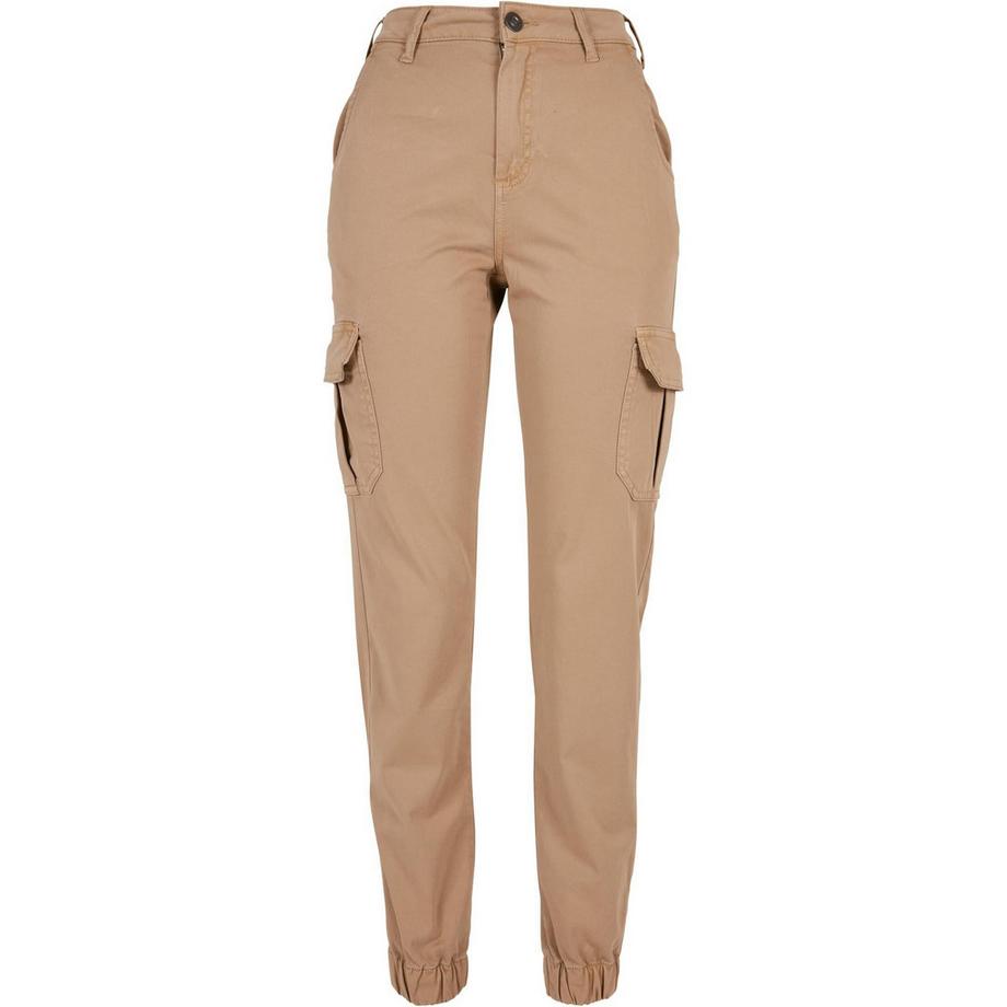 cargohose mit hoher taille, damen