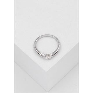 MUAU Schmuck  Bague Solitaire Diamant 0.30ct. or blanc 750 