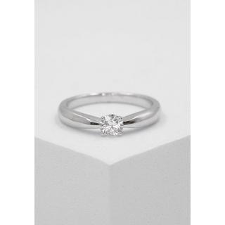 MUAU Schmuck  Solitaire Ring Diamant 0.30ct. Weissgold 750 