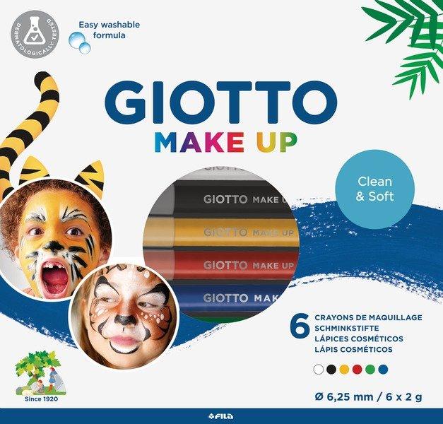 Giotto GIOTTO Schminkstifte Make-Up F474200 Basic Pencil 6 Stück  