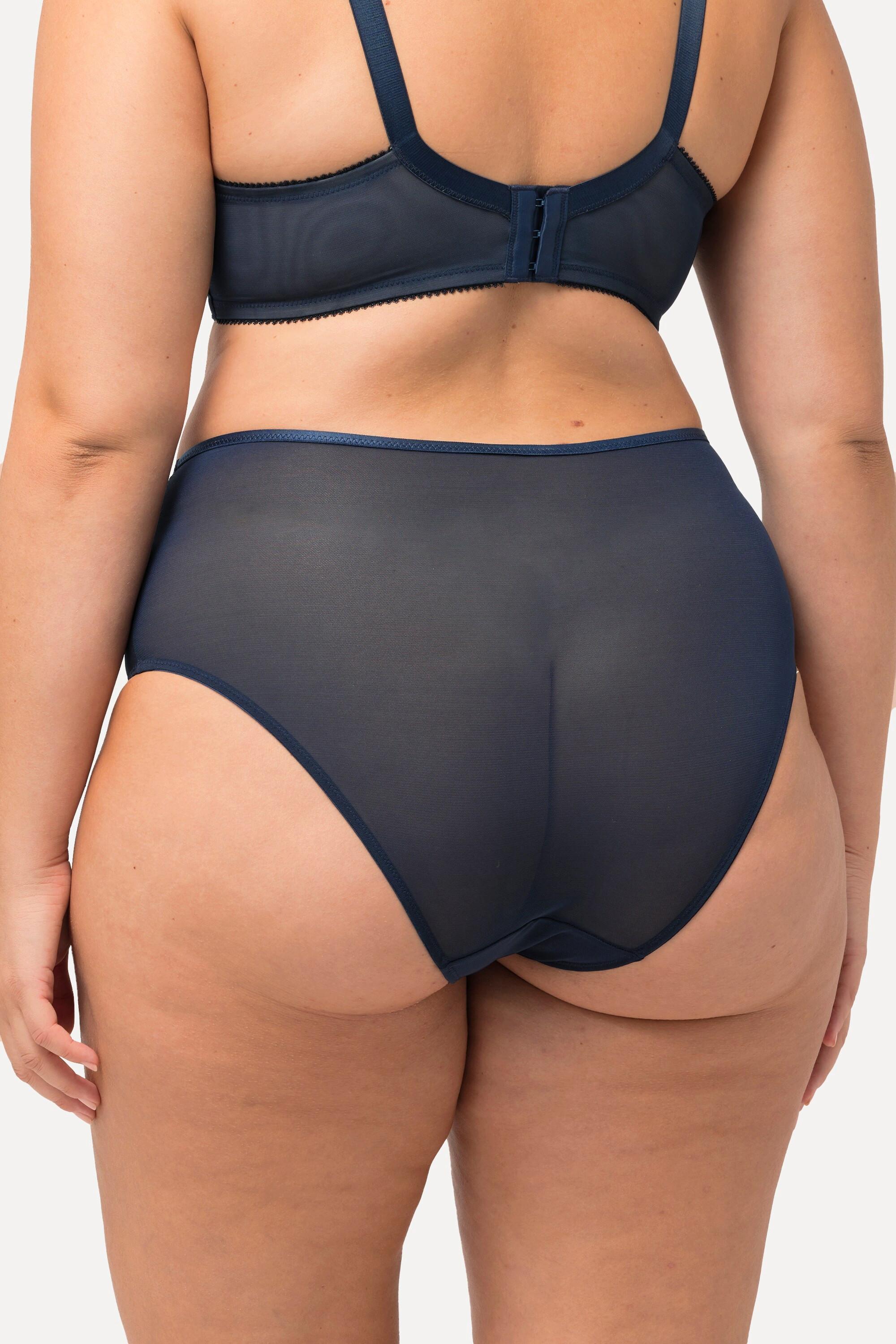 Ulla Popken Maxi Slip Mesh Pizzo Delicato  