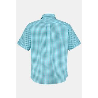 JP1880  Camicia dalla vestibilità moderna in tradizionale stile Tracht con mezze maniche e colletto ad apertura inglese 