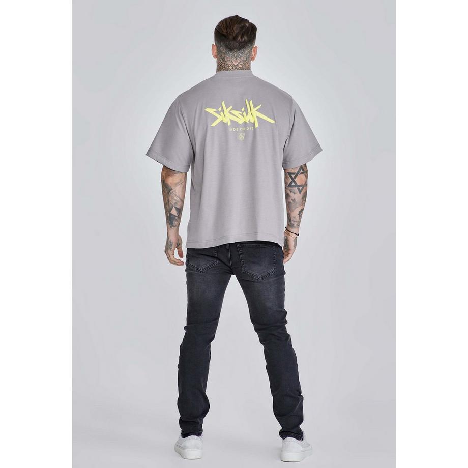 Sik Silk T-Shirt Oversized avec Imprimé Logo  