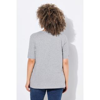 Ulla Popken T-Shirt Classic Cuore Cordino Girocollo Mezze Maniche  