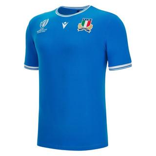 macron T-shirt Polycotone Italia Rugby World Cup 2023  