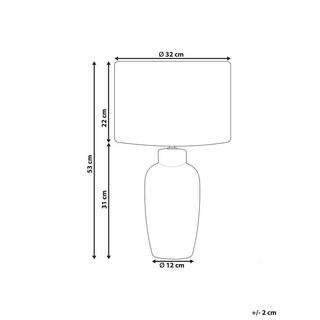 Beliani Lampe à poser en Céramique Traditionnel PERLIS  