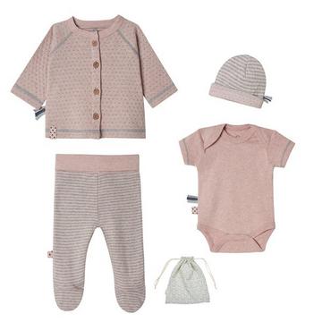 Neugeborene Jungen Mädchen Kleidung Set aus bio baumwolle, 5-teiliges Set