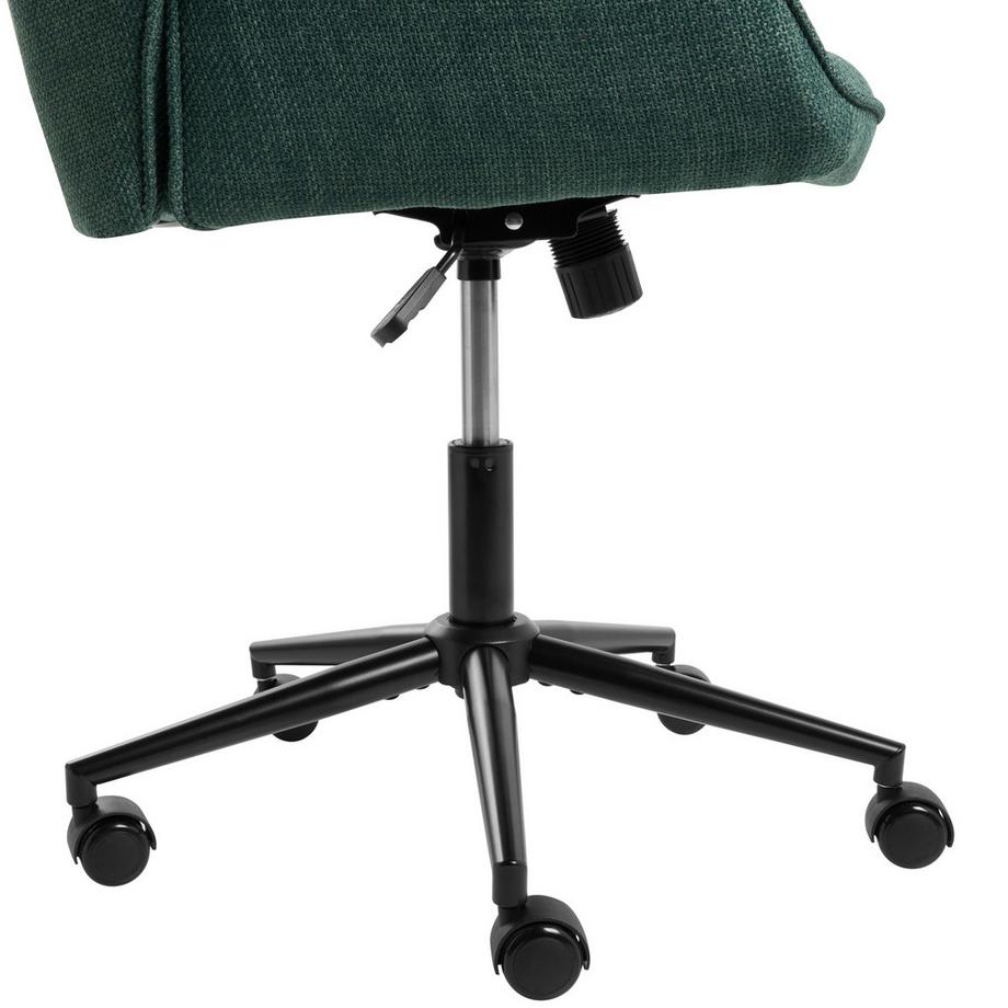 Beliani Chaise de bureau en Lin synthétique Moderne CASTILE  